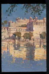 Reflejos del Palacio de la Ciudad de Udaipur